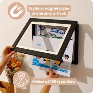 Rysoteka - ramka eksponująca rysunki Twojego dziecka, zmieści ich aż 150